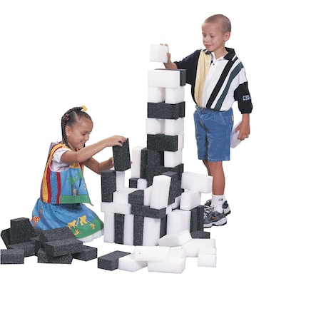 BrickWorks Bricks, 2 X 9 X 412 Inches, Black And White, 100PK